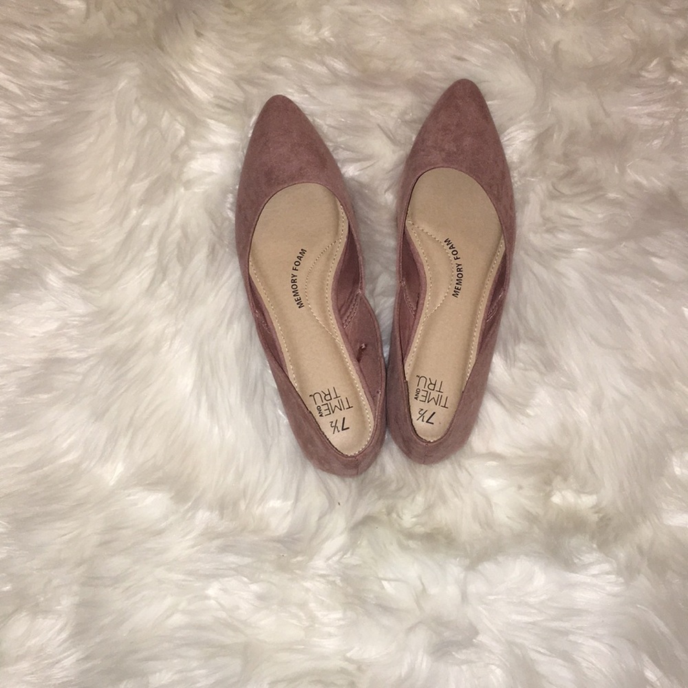 Time and Tru Mauve Flats Sz 7 1/2 NWOT